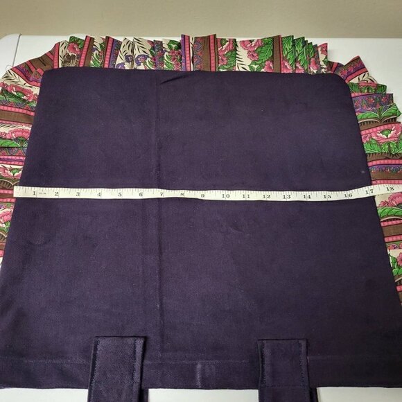 Handmade reusable ruffled tote bag, gift ideas, eco friendly shopping bag - Picture 9 of 10